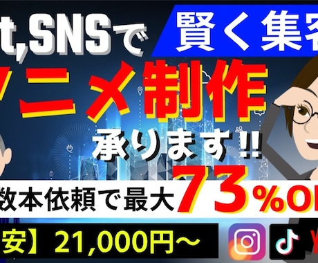 アニメーション、動画編集制作いたします 動画制作でお困りなら、まずはこちらから！ イメージ1