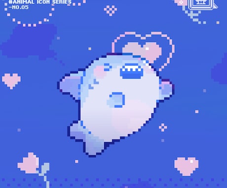 かわいい動物をドット絵にします 愛らしいピクセルアートであなたのペットを再現！ イメージ1