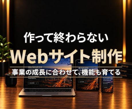 事業に合わせて育てられるホームページを制作します イメージ1