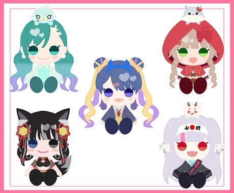 商用利用◎ぬいぐるみ風イラスト描きます 商用利用料込みの価格でお受けします イメージ2