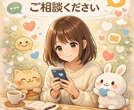 電話が苦手な方へ/夜もOKチャット相談をします あなたの言葉でゆっくりと。お友達みたいな感覚で イメージ1