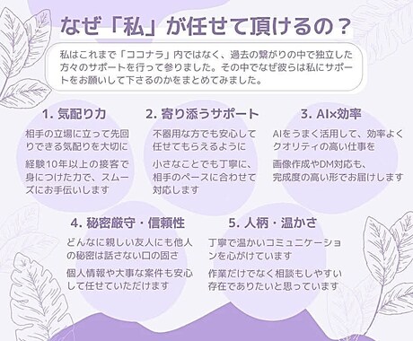 初回| オンライン秘書がデザイン・事務代行します 作業に追われず本業に集中できる快適で自由な時間をお手伝い イメージ2