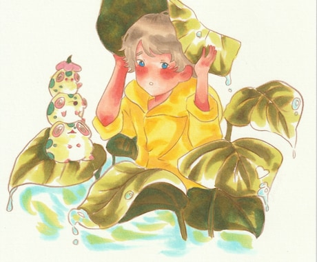 商用可|温かみのある表紙・挿絵をアナログで描きます 絵本や同人作品の挿絵・表紙、小説の挿絵・表紙など イメージ2