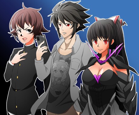 スタイリッシュなキャライラスト・立ち絵を描きます あなたのキャラをシャープで印象的なイラストに仕上げます！ イメージ2