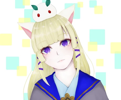 バストアップイラストになります アイコン等にご利用いただけるバストアップイラストになります。 イメージ1