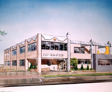 手描きで建築、インテリアパースを制作します 〜イメージパースを手描きで仕上げます〜 イメージ2