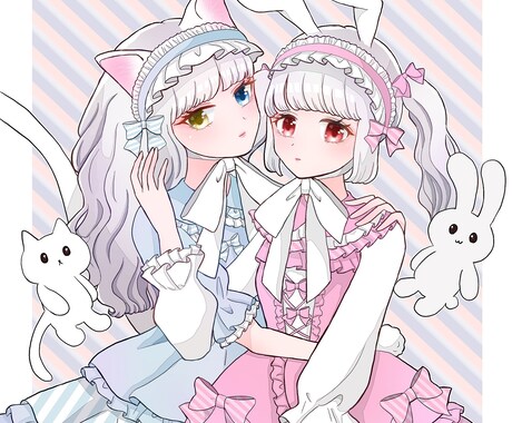 商用利用OK！可愛いイラストのアイコン作成します SNSのアイコンなど、商用利用可能のイラスト描きます！ イメージ2