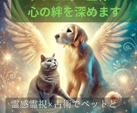 ペットと飼い主様の心の絆を深めます 霊感霊視×七占術でペットと飼い主様の心に癒しを！ イメージ1