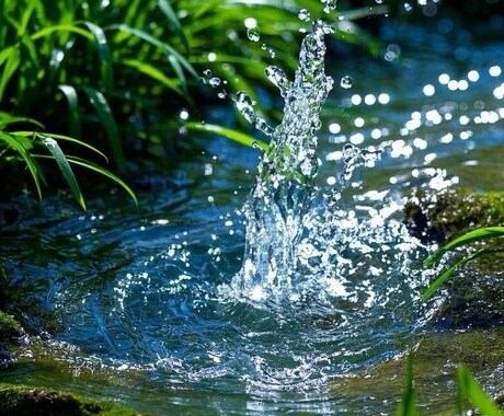 泉の写真がなかったので、画像作成します こんこんと湧き上がる泉の絵、画像になります。 イメージ2