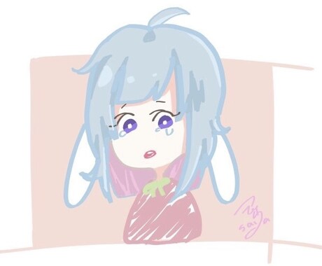 ゆるっとかわいいアイコンお描きします 今日も一日がんばったあなたへ。 イメージ1