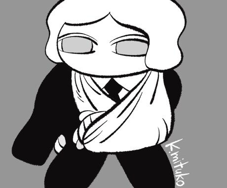 SNSのアイコンを制作致します ダークポップな絵がお好きな方以下がでしょうか。 イメージ2