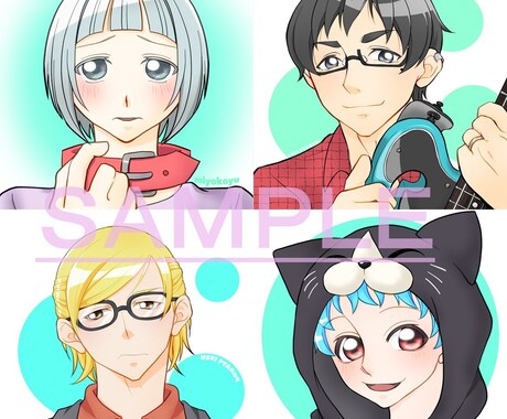 5/7までの限定特価★商用利用可！イラスト描きます ポップな目を惹くイラストを作成致します！ イメージ2