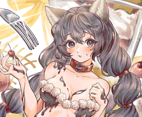 サムネやアイコン、立ち絵などのイラスト制作承ります ＊テンプレ記入だけで簡単＊ご要望に沿ったイラストをお届け イメージ1