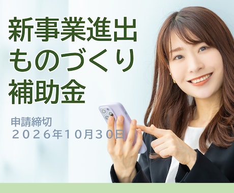 新事業進出・ものづくり補助金の計画書を支援します イメージ1