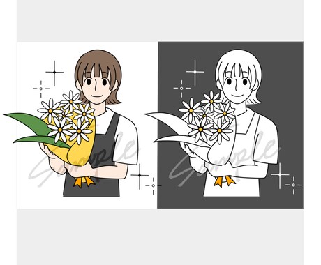 シンプルなオリジナルイラスト制作します SNS・名刺などにイラストを入れたいお客様へ⭐︎ イメージ1