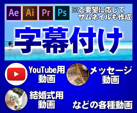動画に字幕付けをさせていただきます イメージ1