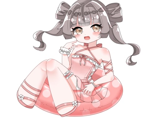 デフォルメ水着量産イラストます 初めてでもご依頼しやすい量産イラストです！ イメージ1