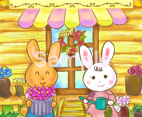 絵本の表紙絵・挿絵をお描きします 温かみある手描き風のタッチで物語を彩ります！ イメージ2