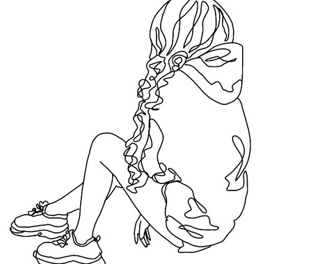 顔写真の線画を描きます ご相談だけでもOKです！丁寧に対応させていただきます！ イメージ1