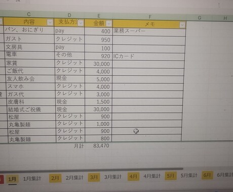 そのまますぐ使える簡単EXCEL家計簿を提供します 家計簿アプリは続かなかった出品者が、今も使い続けています イメージ2