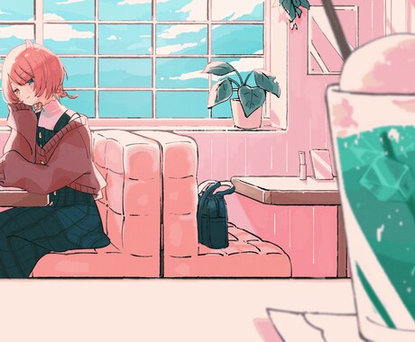 柔らかくてあたたかい女の子イラスト制作いたします やわらかい空気感と可愛い女の子なら イメージ2