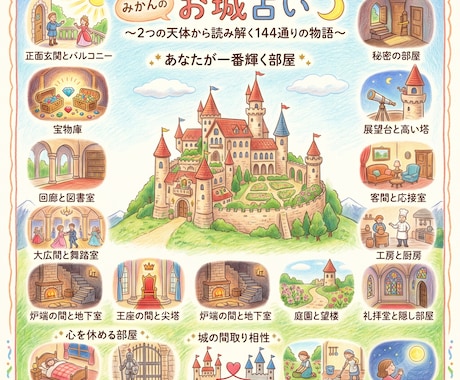 あなたの"心の城"占います 人前での振舞いかたやどんな状況で安心できるのかなど イメージ1