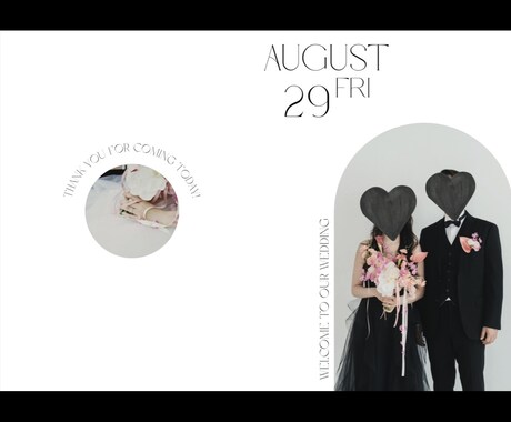 結婚式プロフィールブックテンプレート提供します canva/簡単/結婚式/テンプレート/あなたらしい イメージ2