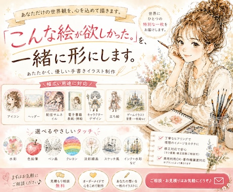 あなたのイメージをイラスト化します イメージ1
