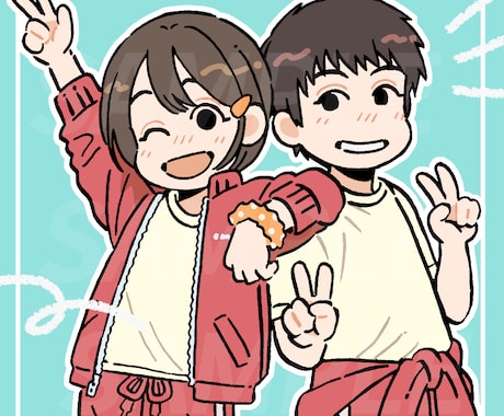 暖かみのある、ポップなイラストお描きします イメージ1