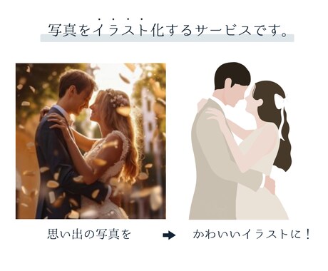 写真をかわいいイラストにします 写真は恥ずかしくてSNSに載せれない...そんな方にも！ イメージ2