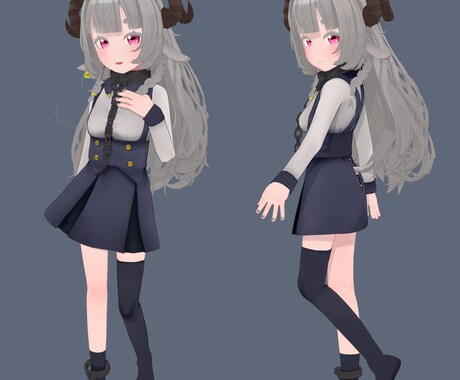 フルスクラッチ3Dモデルの制作いたします バーチャルYouTuber活動に イメージ1