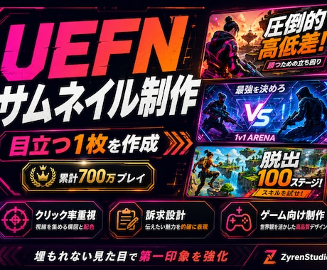 UEFN島のサムネイルを制作しますます イメージ1