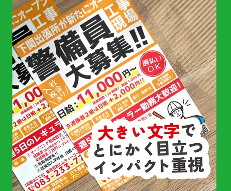 伝えるデザインでA4チラシを作ります 情報をギュっとわかりやすくA４サイズに！ イメージ2