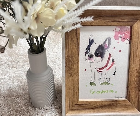 似顔絵｜原画｜丁寧にお描きします 【期間限定】犬猫人物ペット可 プレゼントにも イメージ2