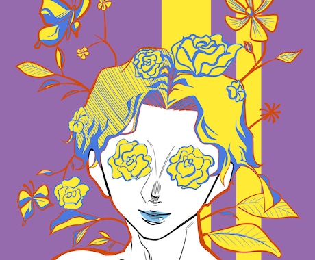 カラフルでポップな色使いのイラストを描きます 芸術大学での学んだリアルすぎない、カラフルでポップ イメージ2