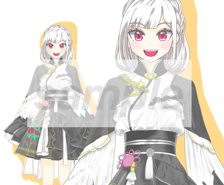 VTuber・IRIAM立ち絵制作します VTuber・IRIAMのオリジナル立ち絵を作成します。 イメージ2