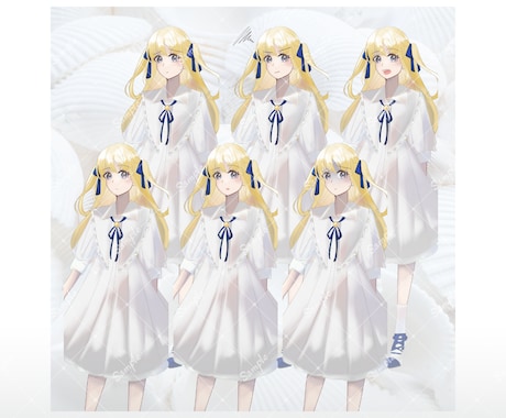 金髪少女のキャラクターの立ち絵を販売します 商用可能！既製品のため即納品可能！！ イメージ2
