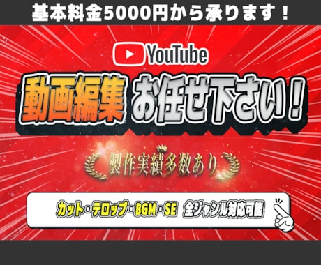 参考動画あり!!格安で動画編集受け付けます ゲーム実況などにオススメ!!高クオリティな編集を実現します イメージ1