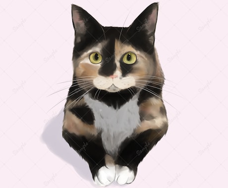 写真から可愛いリアルなペット似顔絵を描きます 可愛いペットのSNSアイコンやオリジナルグッズ制作に！ イメージ1