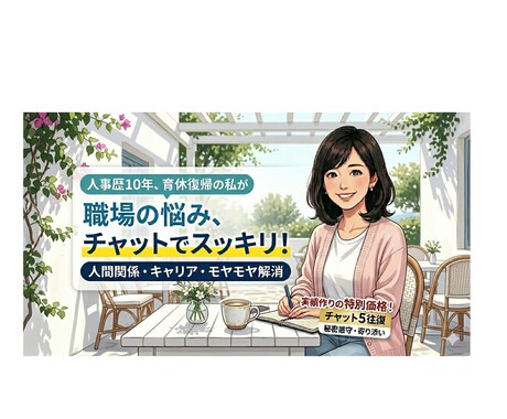 人事歴10年が職場の人間関係・モヤモヤ聞きます 人事採用経験者のノウハウで職場の様々なお悩みお聞きします！ イメージ1