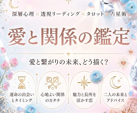 透視リーディングで恋愛の悩み解決します 相手の気持ち・片思い・復縁・出会い・結婚・夫婦関係・相性 イメージ1