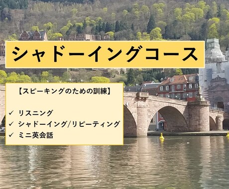 英語シャドーイングレッスンいたします あなたの英語シャドーイングに付き合います。 イメージ1