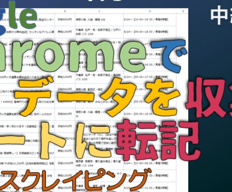 サイトの様々な情報をスクレイピングします 取得ボタンをクリックするだけの簡単操作!!! イメージ1