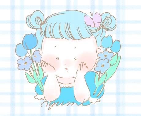 可愛い女の子アイコンをお描きます ほんわか、可愛い、ゆるふわ女の子イラスト イメージ2