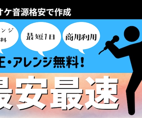 カラオケ音源格安で作成します