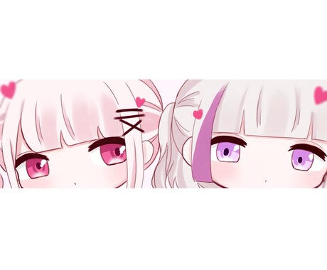 SNS用のアイコン、ヘッダー、一枚絵、お描きします ！直し無制限！ご希望のイラストになるまでお直し致します！ イメージ2