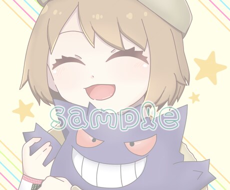 ポケモン風アイコンを制作します SNS用、配信用など様々なところで使える絵を描きます！ イメージ1
