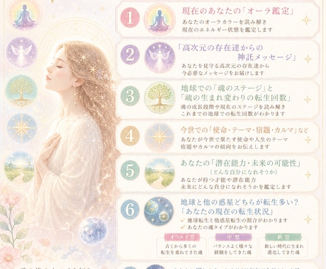 スターシードの地球の使命やオーラ鑑定します 地球で生きづらさを感じる　チャクラを知る事で今を癒しましょう イメージ2