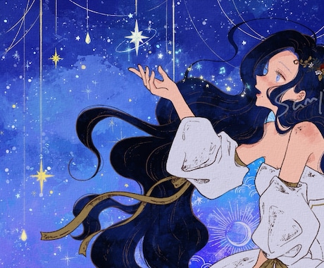 歌ってみたやアイコンに！女の子イラストを制作します 世界観重視のおしゃれなイラスト｜修正2回まで◎ イメージ2