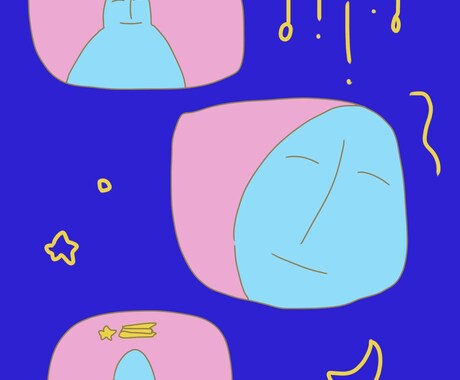ゆるくて癒されるイラストを作成します ポップでちょっぴりセンチメルタルなイラストを制作いたします。 イメージ2